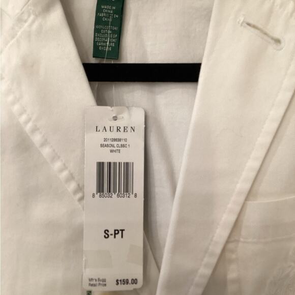 Ralph Lauren NWT P/S White Blazer With Logo on Chest Pocket. - Picture 3 of 6
